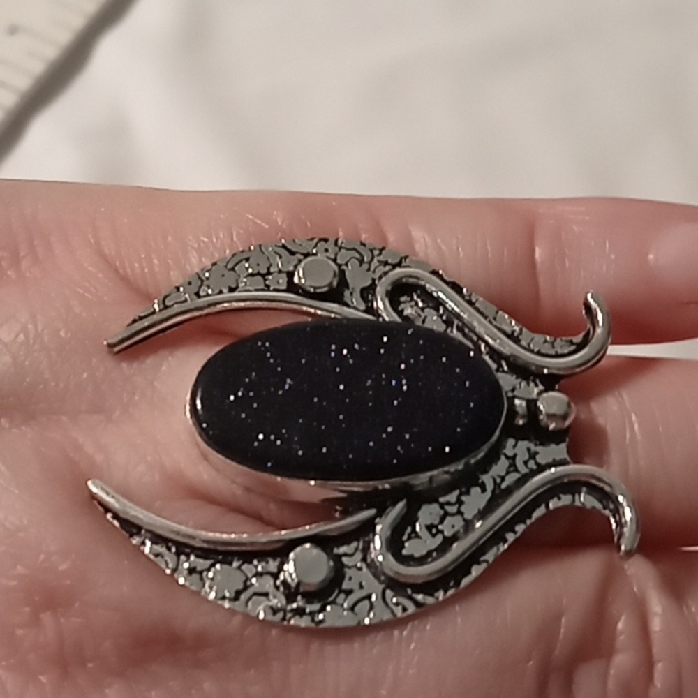Blue Sandstone Ring - Picture 4 of 5